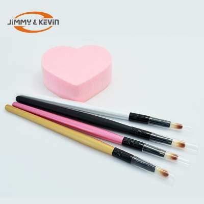 High-grade Black Aluminum Tube Imported Nylon Hair  Disposable Lip Brush  Makeup Brush